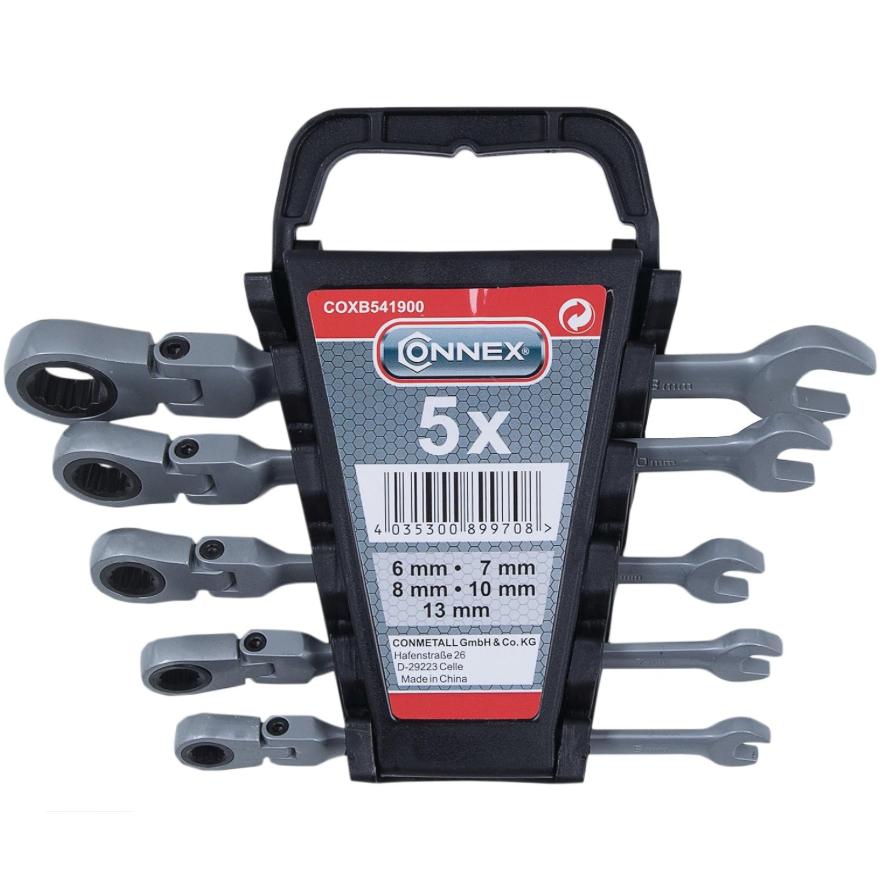 Connex Gelenkratschengabelschlüssel (5-teilig)
