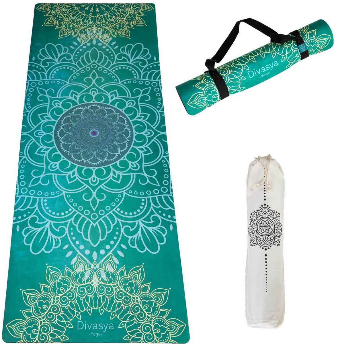 Yogamatte aus Naturkautschuk & recycelter Mikrofaser