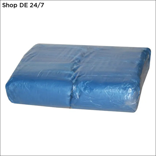 Blauer rechteckiger cpe-überschuh verpackt für zuverlässigen schutz bei hygienischen anwendungen deutsche qualität