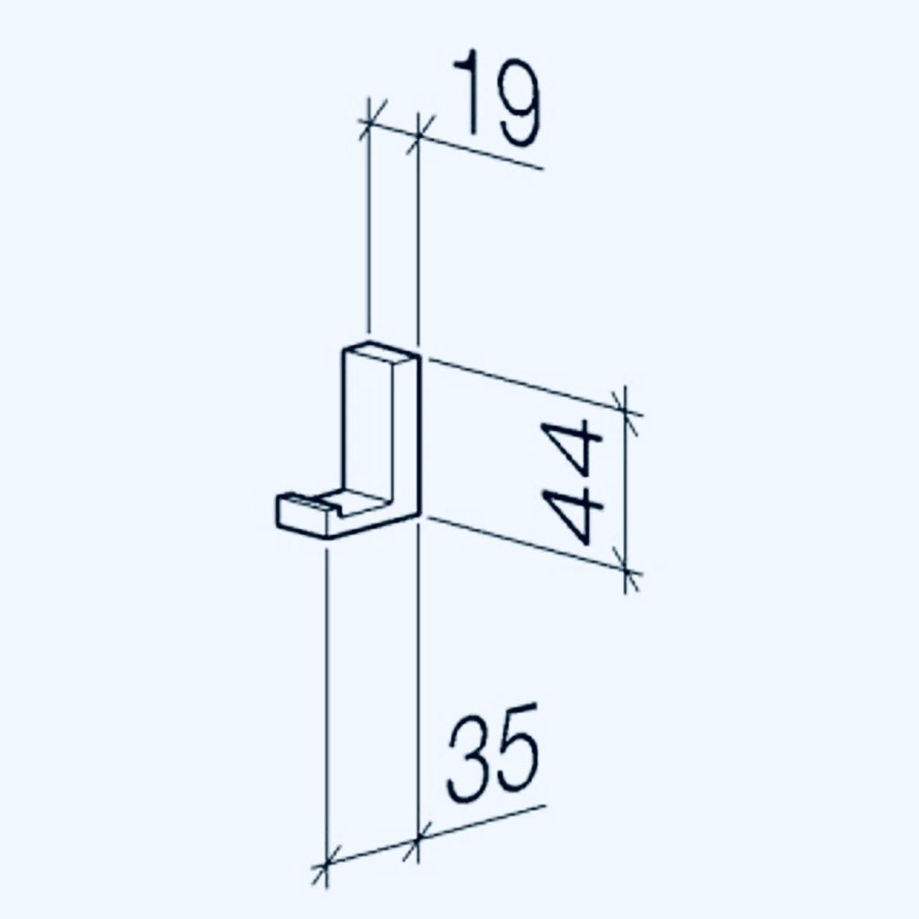Dornbracht "Mem" Haken (platin)