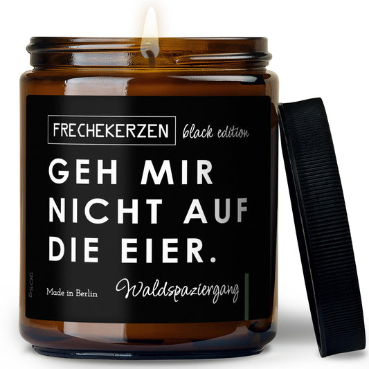 Sojawachs Kerze | geh mir nicht auf die eier.