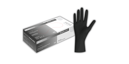 Black Latex Einmalhandschuhe: Stilvoller Schutz für Tattoo-Studios und professionelle Anwendungen - Shop DE 24/7