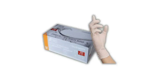 Einmalhandschuhe beige latexfrei aus latex mit verpackung passend zu en 455 und en iso 374 zertifizierungen