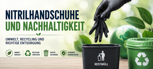 Nitrilhandschuhe und Nachhaltigkeit – Umwelt, Recycling und richtige Entsorgung