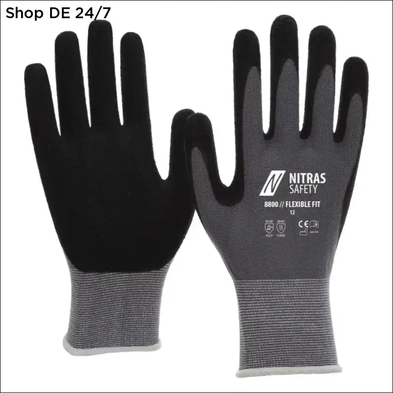 Arbeitsschutzhandschuhe NITRAS Safety Flexible Fit - CE zertifiziert - Shop DE 24/7