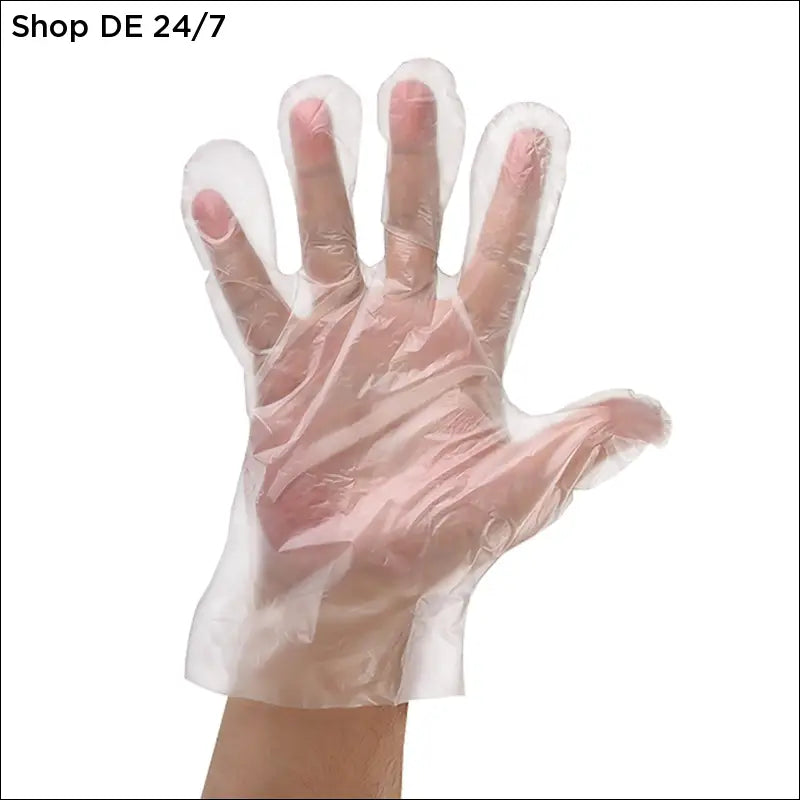 PE-Einmalhandschuhe transparent puderfrei - Shop DE 24/7