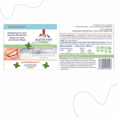 Gletscher-Fresh Lutschtabletten mit Xylitol & Alpinen Mineralien