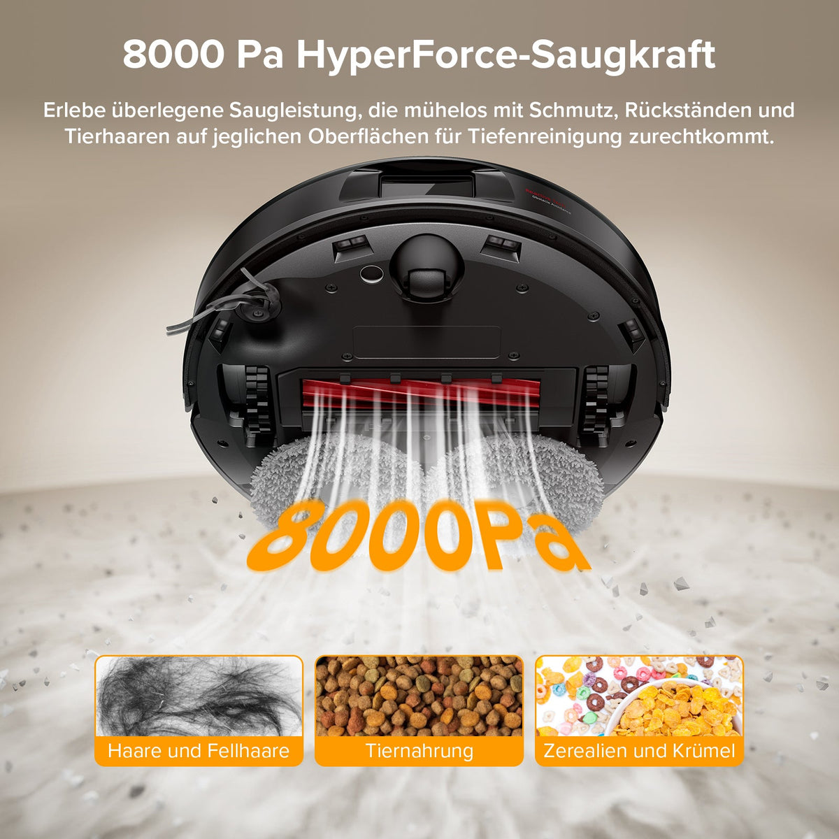 Roborock QV 35A Saugroboter mit Multifunktionsdock