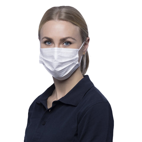 Medizinische Gesichtsmasken Weiß 3-lagig kaufen - 500 Stück
