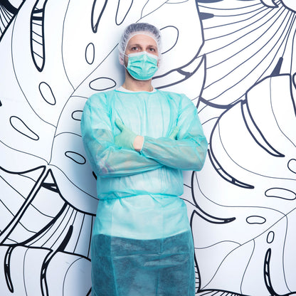 SOFT PROTECT 3 Lagig Grün: Medizinische Gesichtsmaske 500 Stück