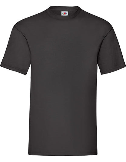 Schwarzes fruit of the loom valueweight kurzarmshirt mit deutscher qualität für zuverlässigen schutz