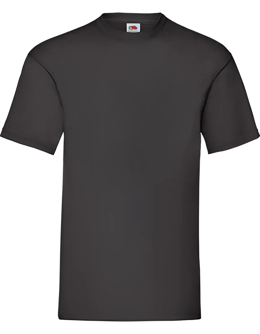Schwarzes fruit of the loom valueweight kurzarmshirt mit deutscher qualität für zuverlässigen schutz