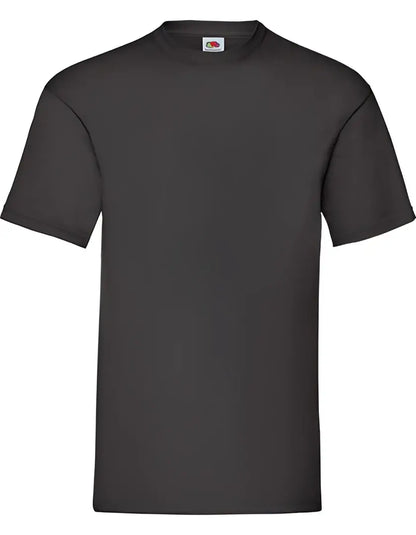 Schwarzes fruit of the loom valueweight kurzarmshirt mit deutscher qualität für zuverlässigen schutz