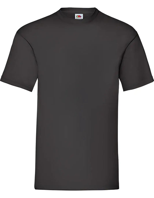 Schwarzes fruit of the loom valueweight kurzarmshirt mit deutscher qualität für zuverlässigen schutz