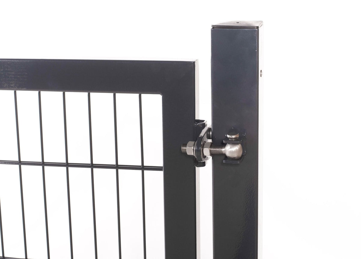 Gartentor 1-flügelig Premium | Breite 120 cm | Doppelstab 6/5/6 mm