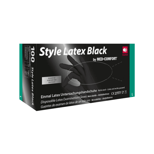 AMPri Style Latex Black Latexhandschuhe, schwarz