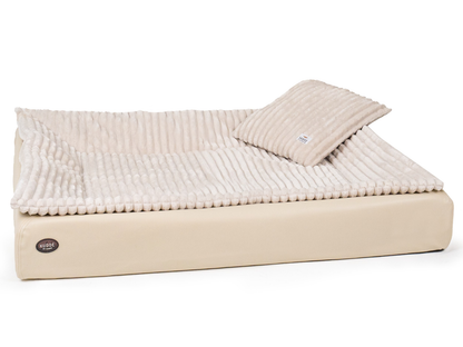 All-In Relax Bundle | KUDDE Hundebett + Einlage & Kissen