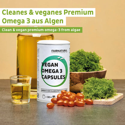 Vegan Omega 3 Kapseln aus Algen