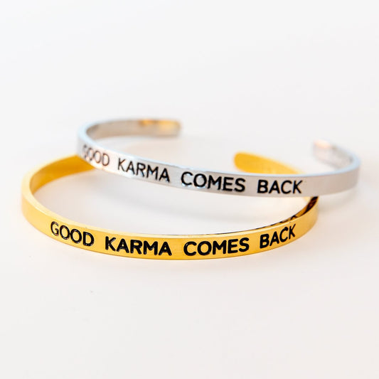 Karma Armband | vergoldet | Good Karma comes back