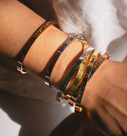 Karma Armband | vergoldet | Good Karma comes back