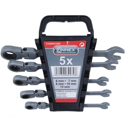 Connex Gelenkratschengabelschlüssel (5-teilig)