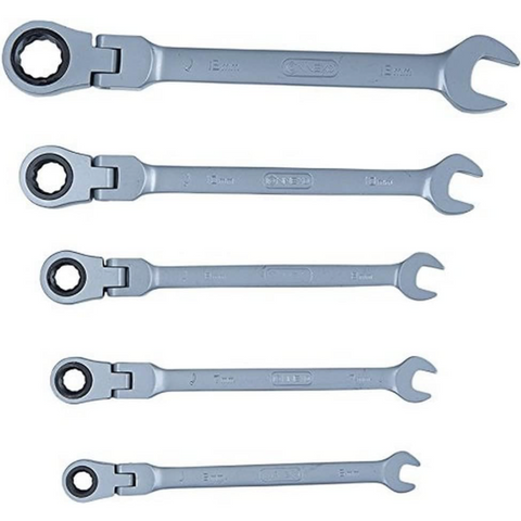 Connex Gelenkratschengabelschlüssel (5-teilig)