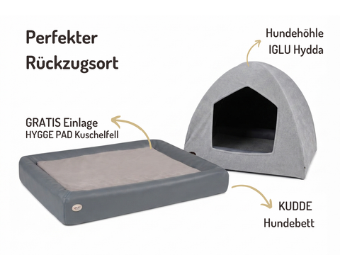 Hundehöhlen-Bundle | KUDDE + Iglu Hydda