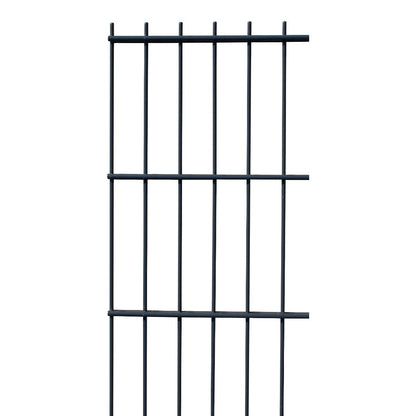 Doppelstabmatte mit Sichtschutz | 6/5/6 oder 8/6/8 mm | Anthrazit RAL 7016
