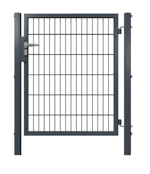 Gartentor 1-flügelig | Breite 100 cm | Doppelstab 6/5/6 mm