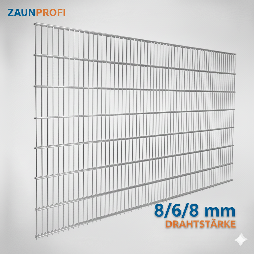 Doppelstabmatte 8/6/8 mm | 2510 mm | Feuerverzinkt