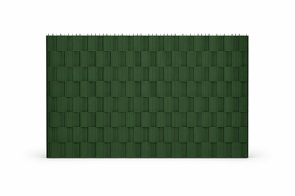 Doppelstabmatte mit Sichtschutz | 6/5/6 oder 8/6/8 mm | Moosgrün RAL 6005