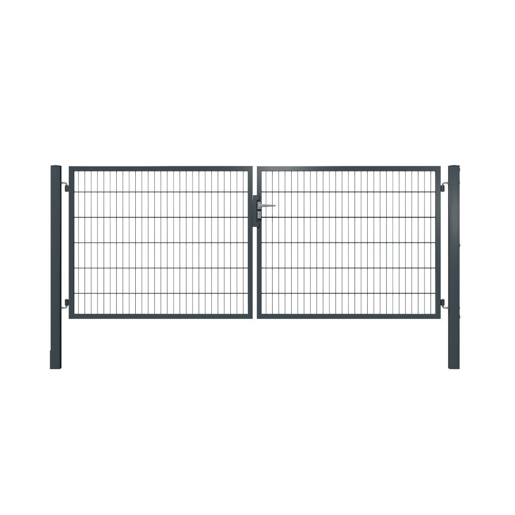 Doppeltor 2-flügelig | Breite 300 cm | Doppelstab 6/5/6 mm