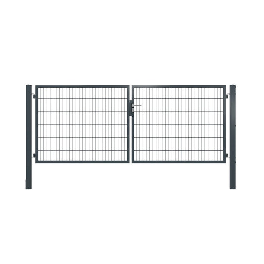Doppeltor 2-flügelig | Breite 300 cm | Doppelstab 6/5/6 mm