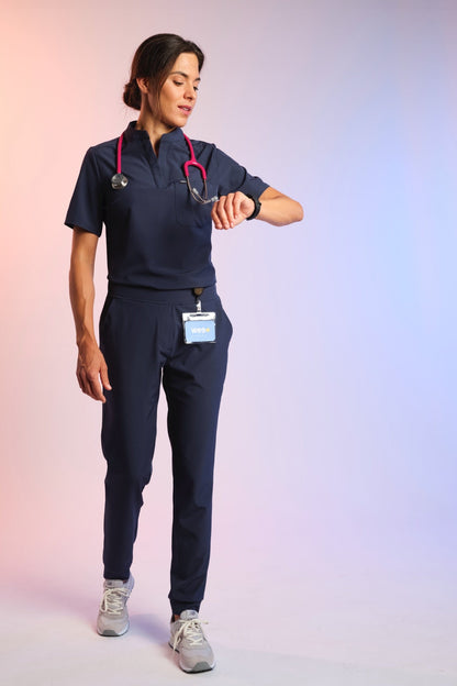 Active Scrub Top "Jackie" – Blue
