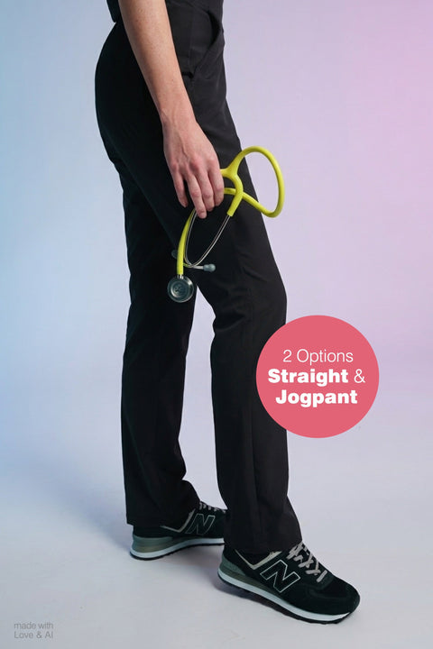 Active Scrub Pants "Tessa" – Black