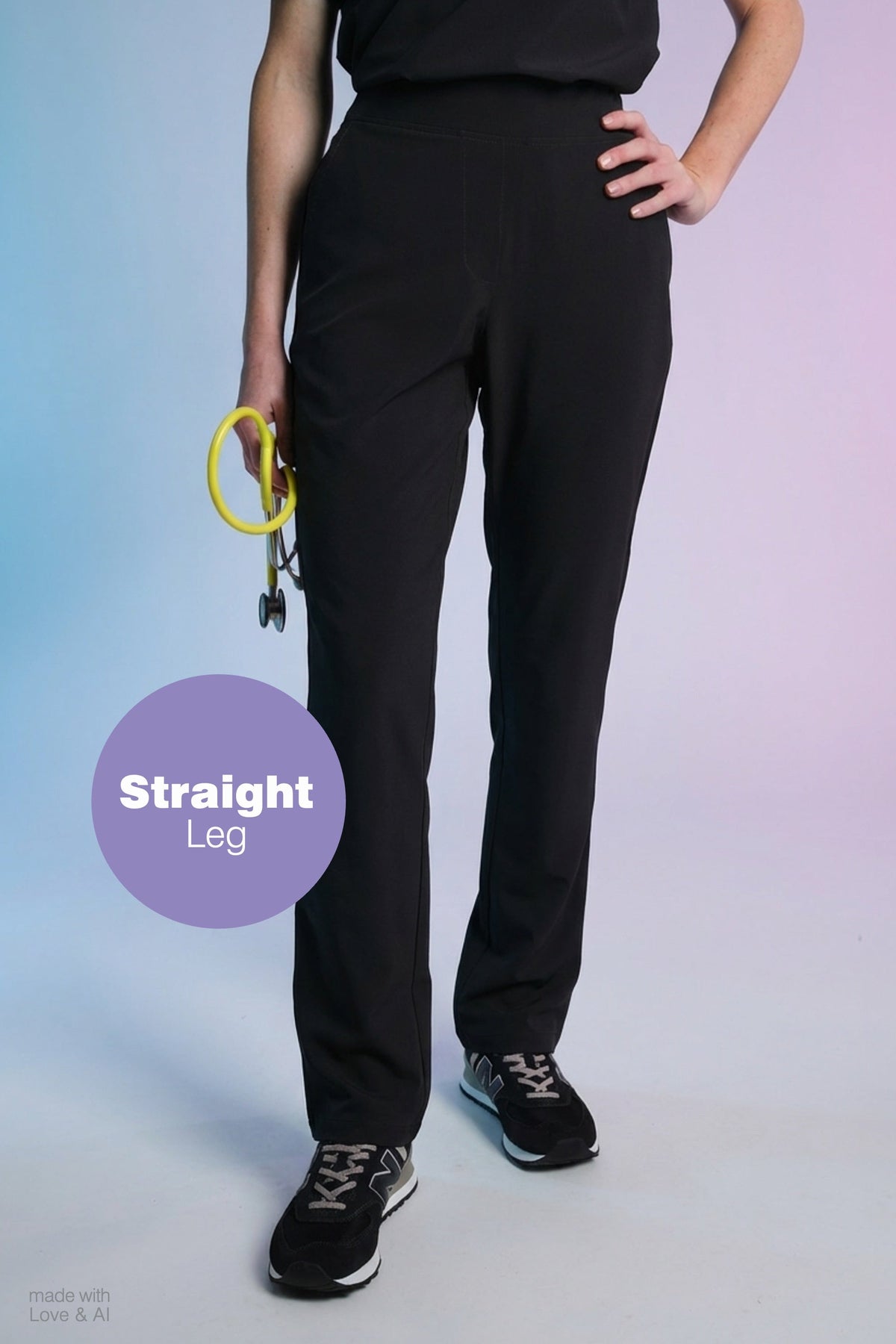Active Scrub Pants "Tessa" – Black