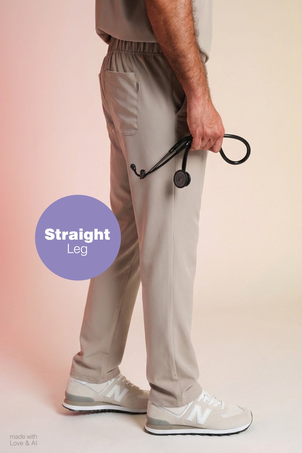 Active Scrub Pants "Louis" – Beige