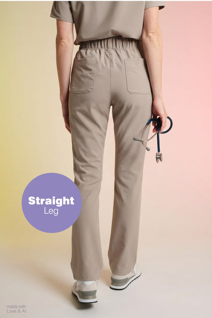 Active Scrub Pants "Tessa" – Beige