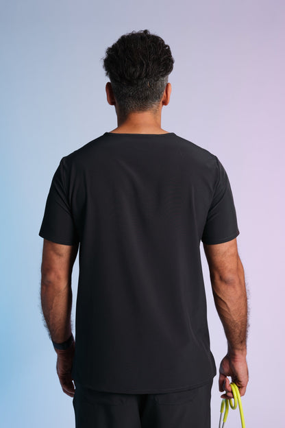 Active Scrub Top "Pete" – Black