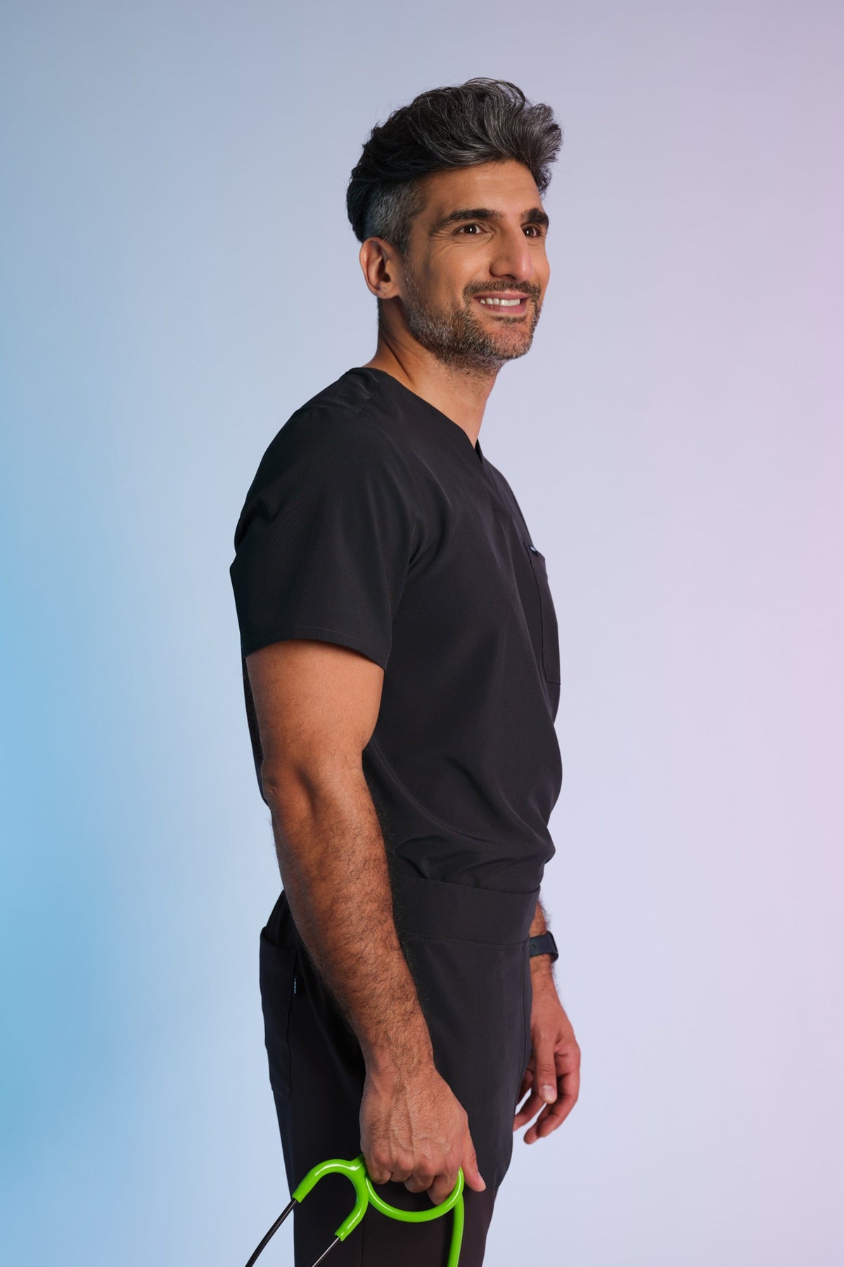 Active Scrub Top "Pete" – Black