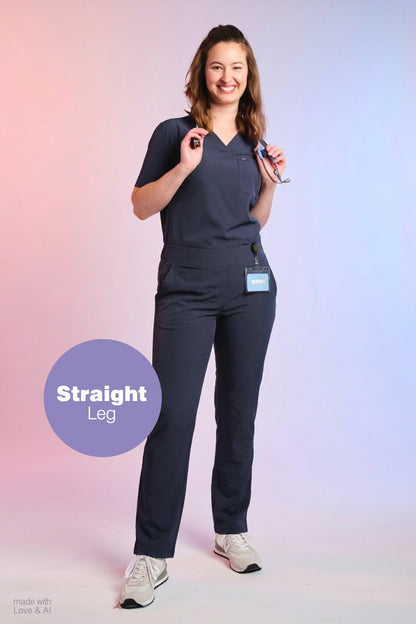 Active Scrub Pants "Tessa" – Blue