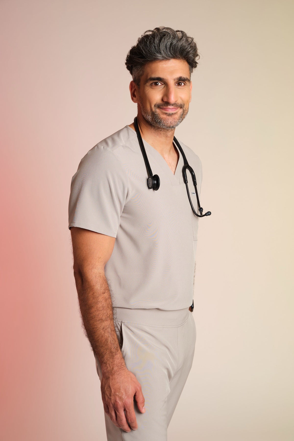 Active Scrub Top "Pete" – Beige