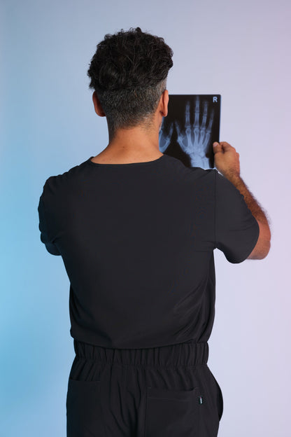 Active Scrub Top "Pete" – Black