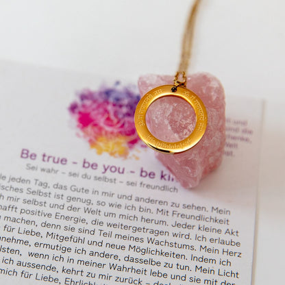 Spirituelle Kette | vergoldet & silber | Ganesha Mantra Gravur