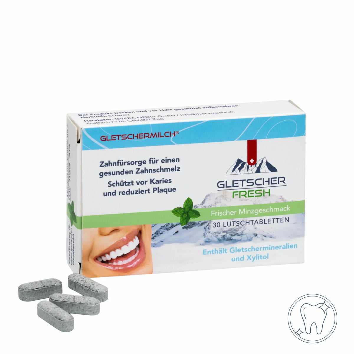 Gletscher-Fresh Lutschtabletten mit Xylitol & Alpinen Mineralien