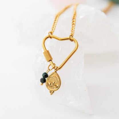 Soul Charms | Vergoldete Halskette mit austauschbaren Yoga-Symbolen