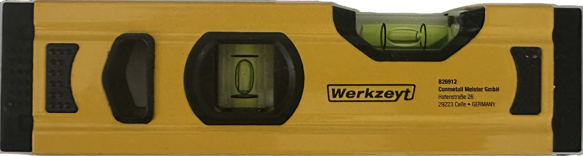 Werkzeyt Mini Wasserwaage (2 Bolle, 200 mm)