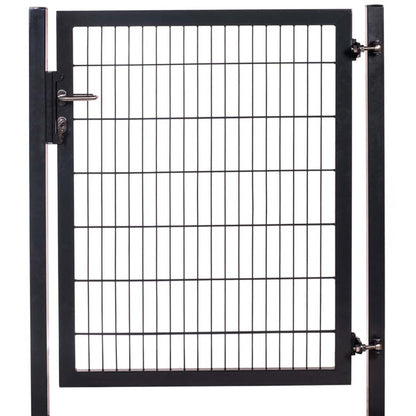 Gartentor 1-flügelig Premium | Breite 120 cm | Doppelstab 6/5/6 mm
