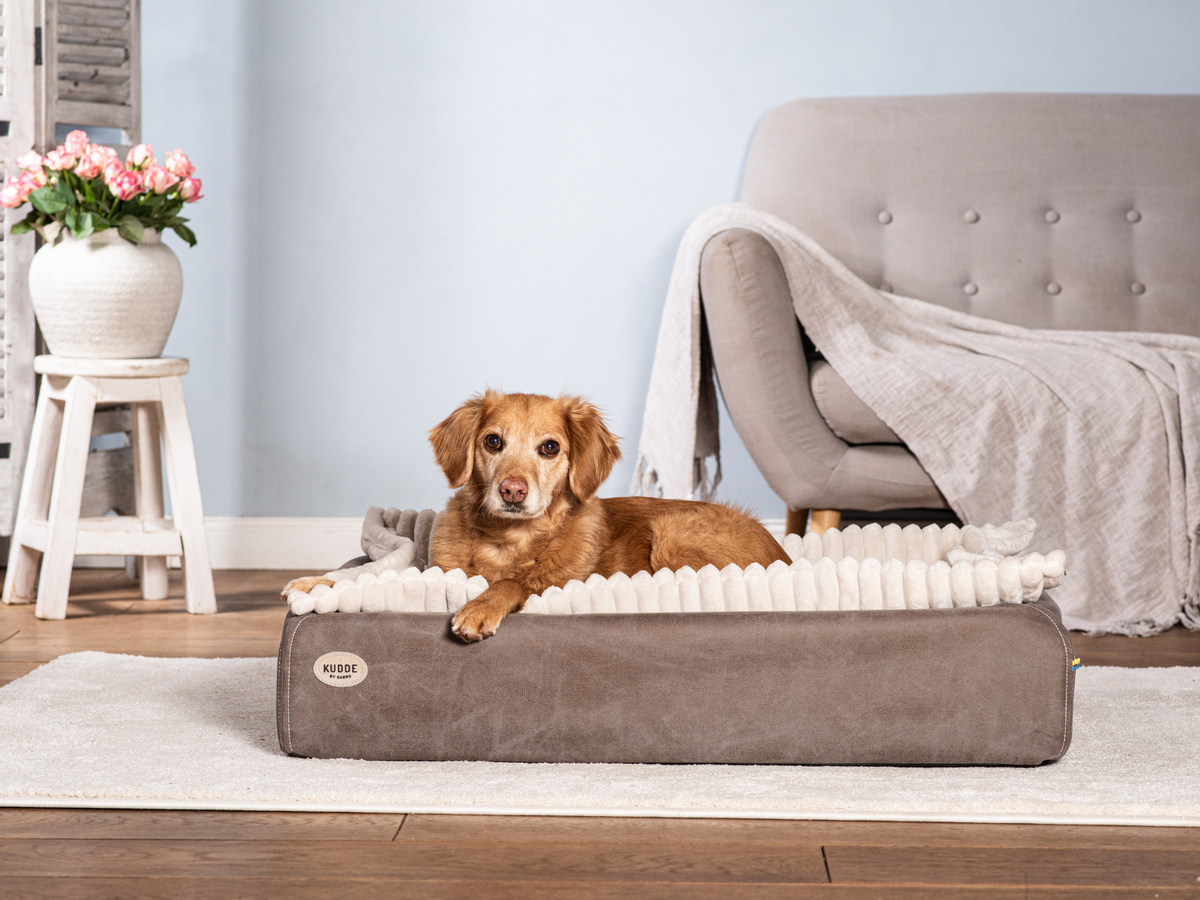 Hundebett KUDDE veganes Wildleder