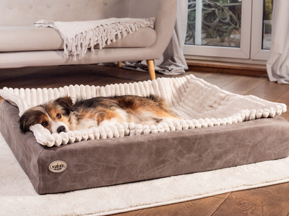 Hundebett KUDDE veganes Wildleder